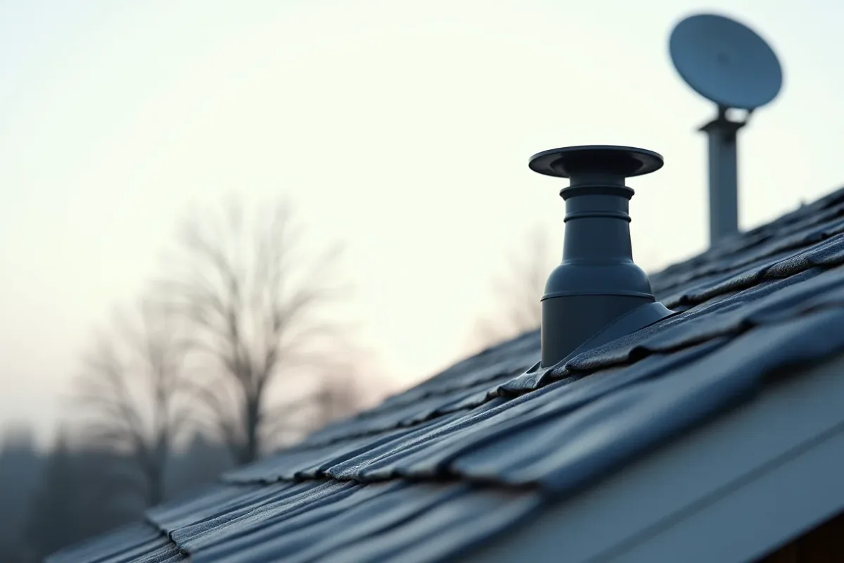 takventilation på ett hus