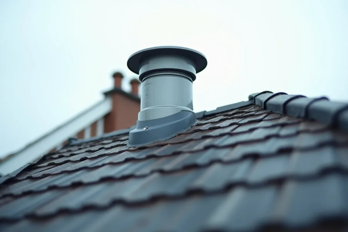 takventilation på ett hus