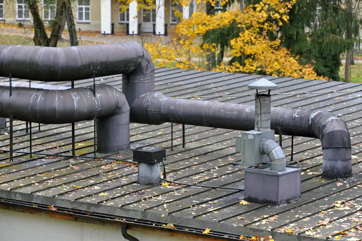 takventilation på ett hus