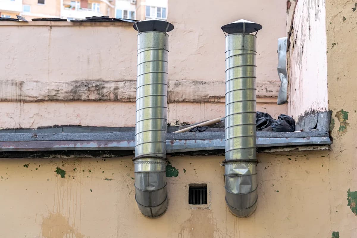takventilation på ett hus