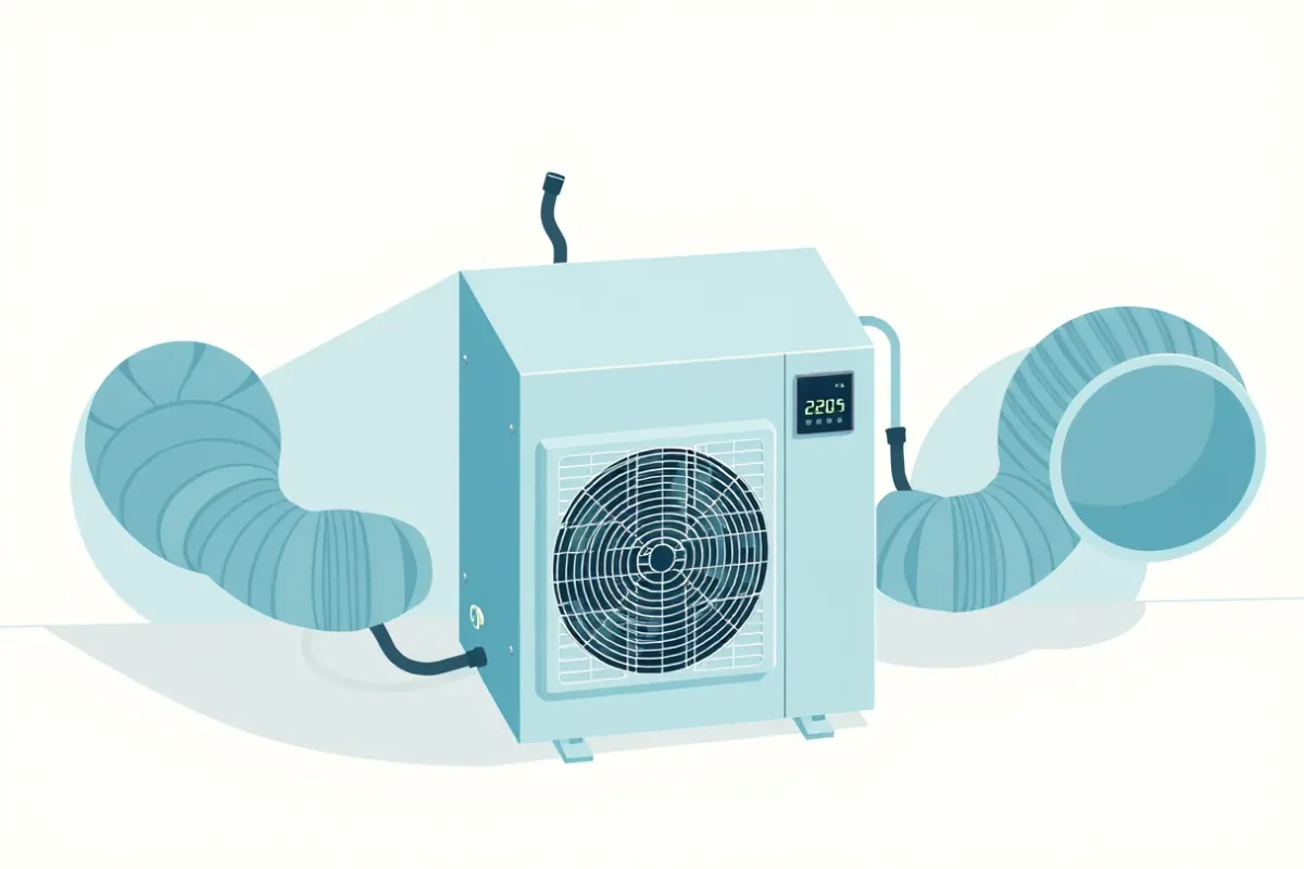 ventilationsaggregat i ett tekniskt utrymme