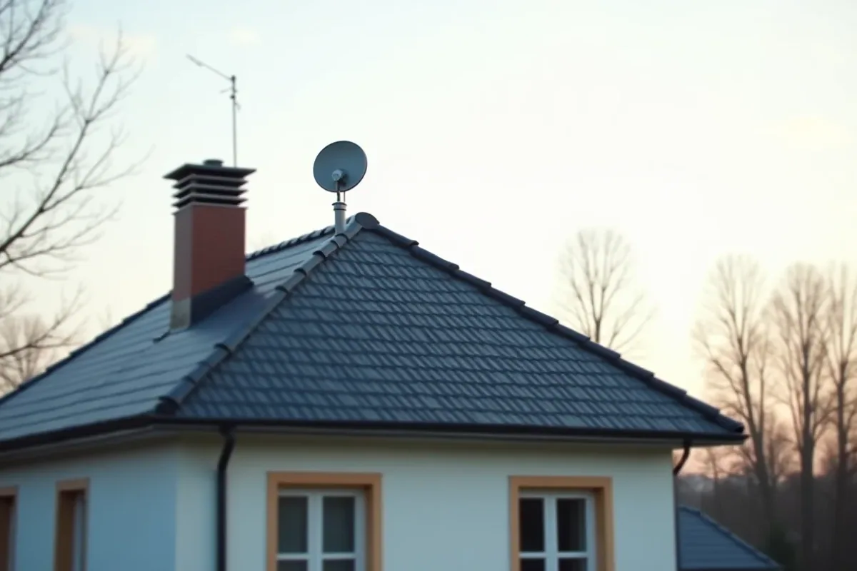 takventilation på ett hus