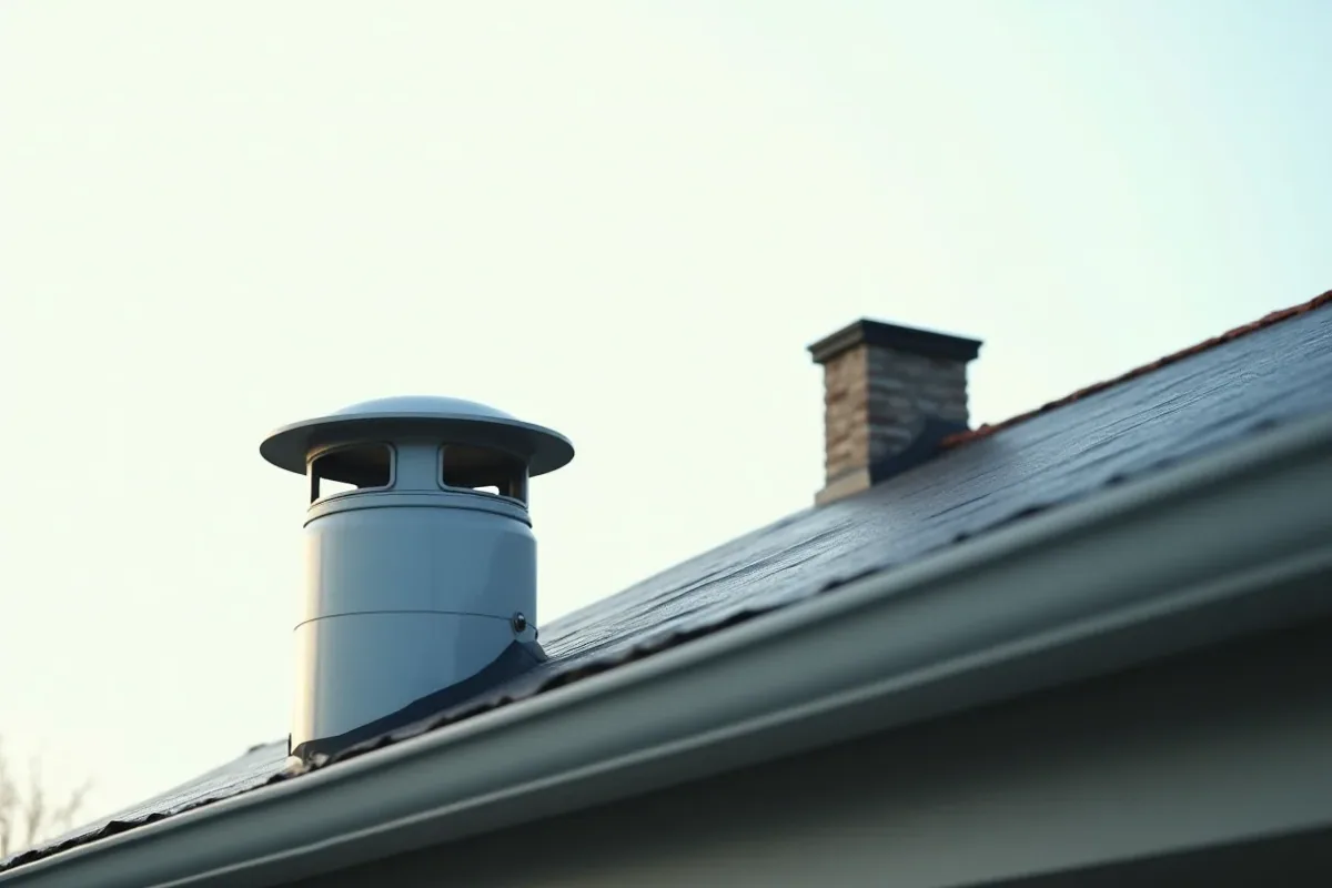 takventilation på ett hus