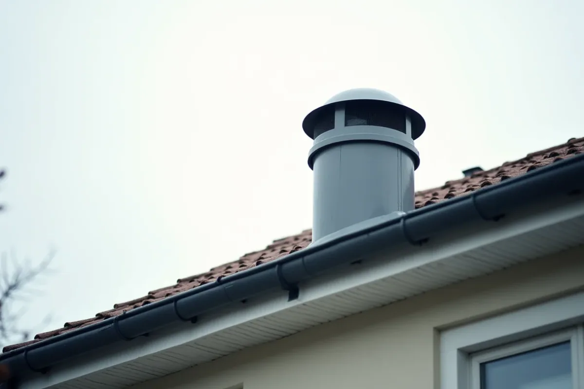 takventilation på ett hus
