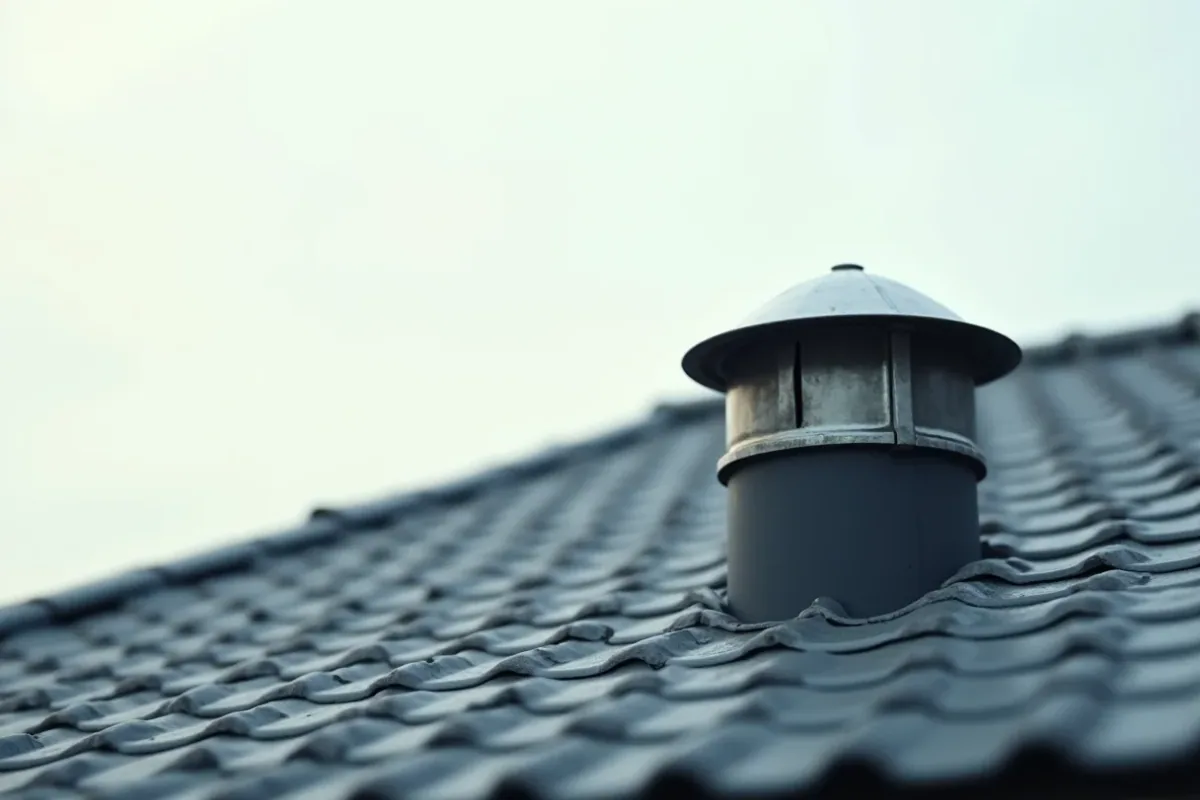 takventilation på ett hus