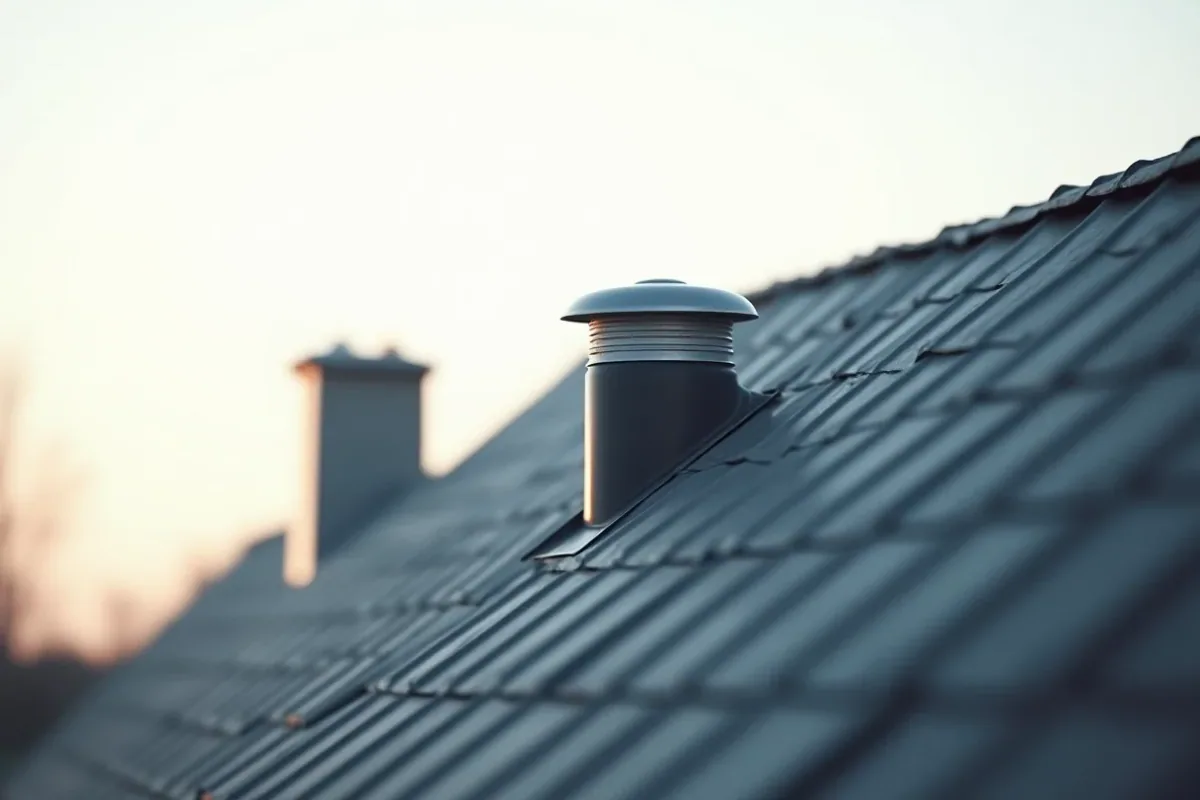 takventilation på ett hus