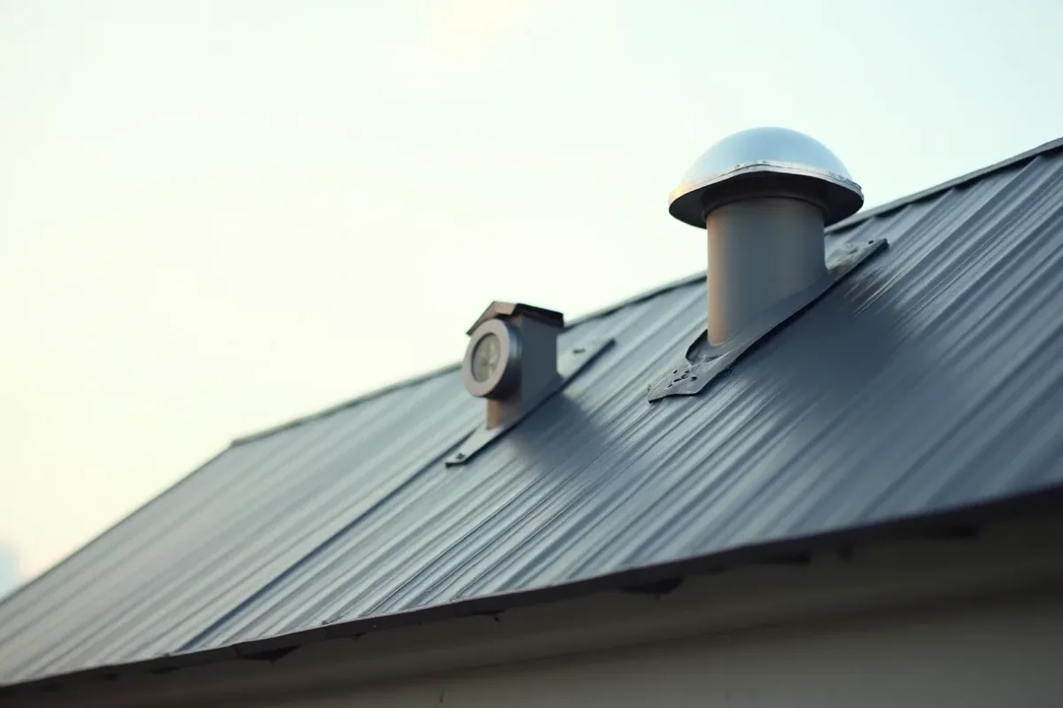 takventilation på ett hus