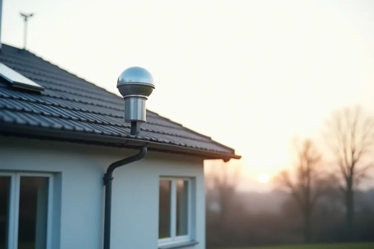 takventilation på ett hus
