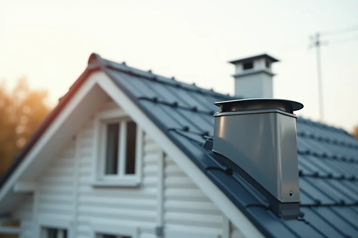 takventilation på ett hus