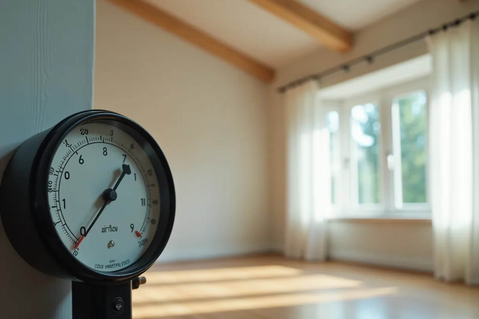 mätinstrument vid en OVK-besiktning av ett ventilationsdon
