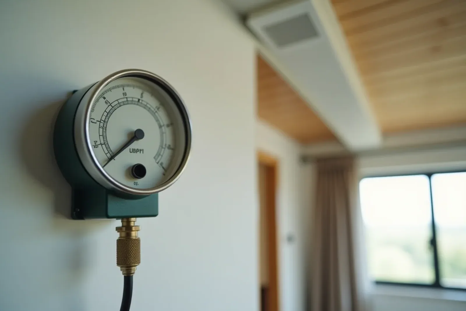 mätinstrument vid en OVK-besiktning av ett ventilationsdon