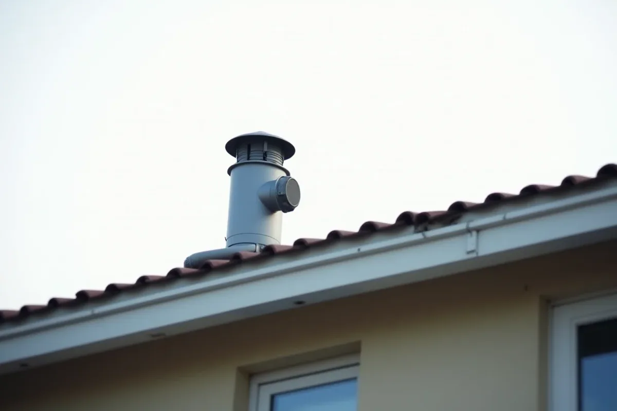 takventilation på ett hus