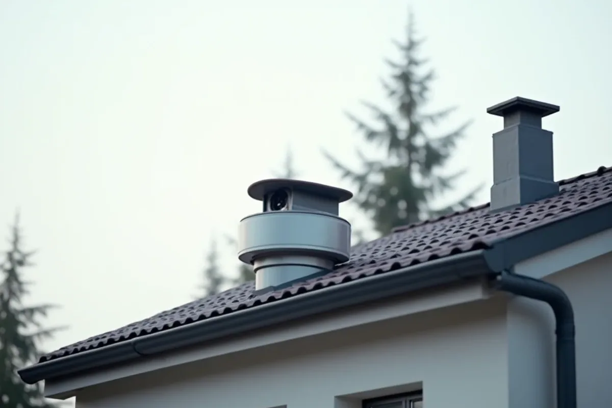 takventilation på ett hus