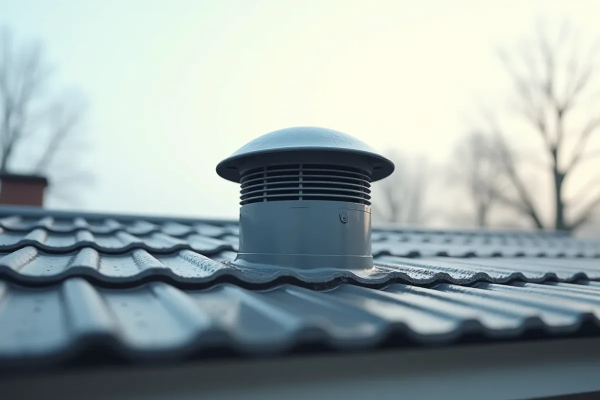 takventilation på ett hus
