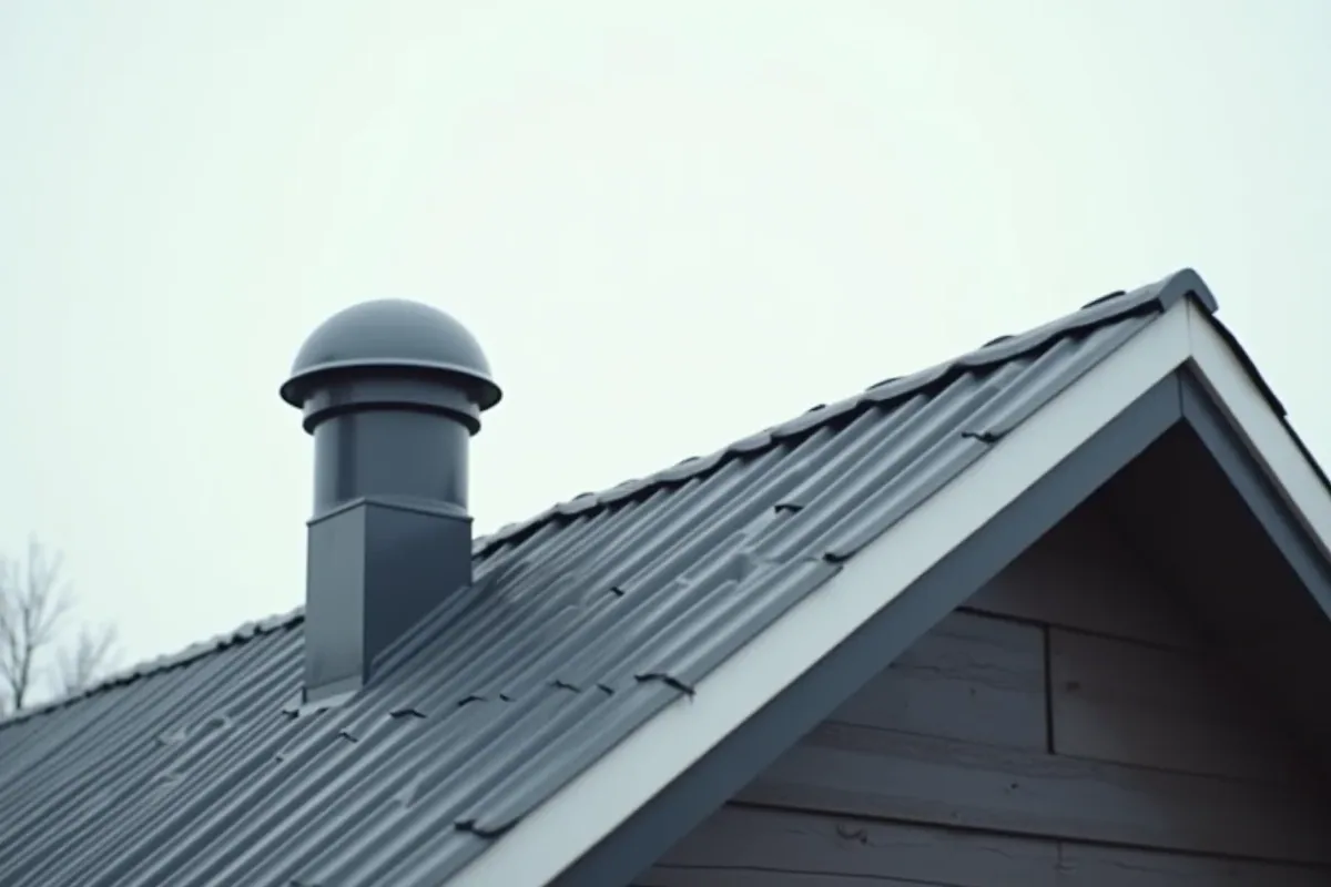 takventilation på ett hus