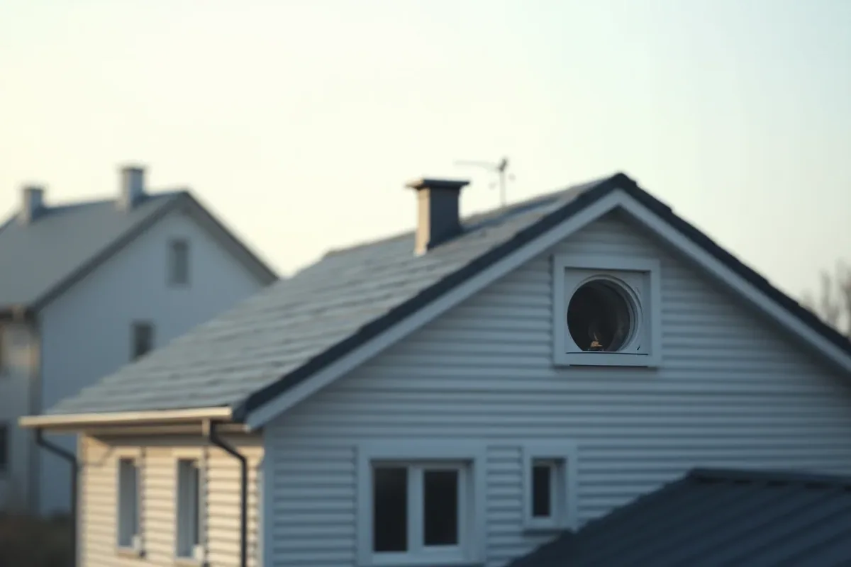 takventilation på ett hus