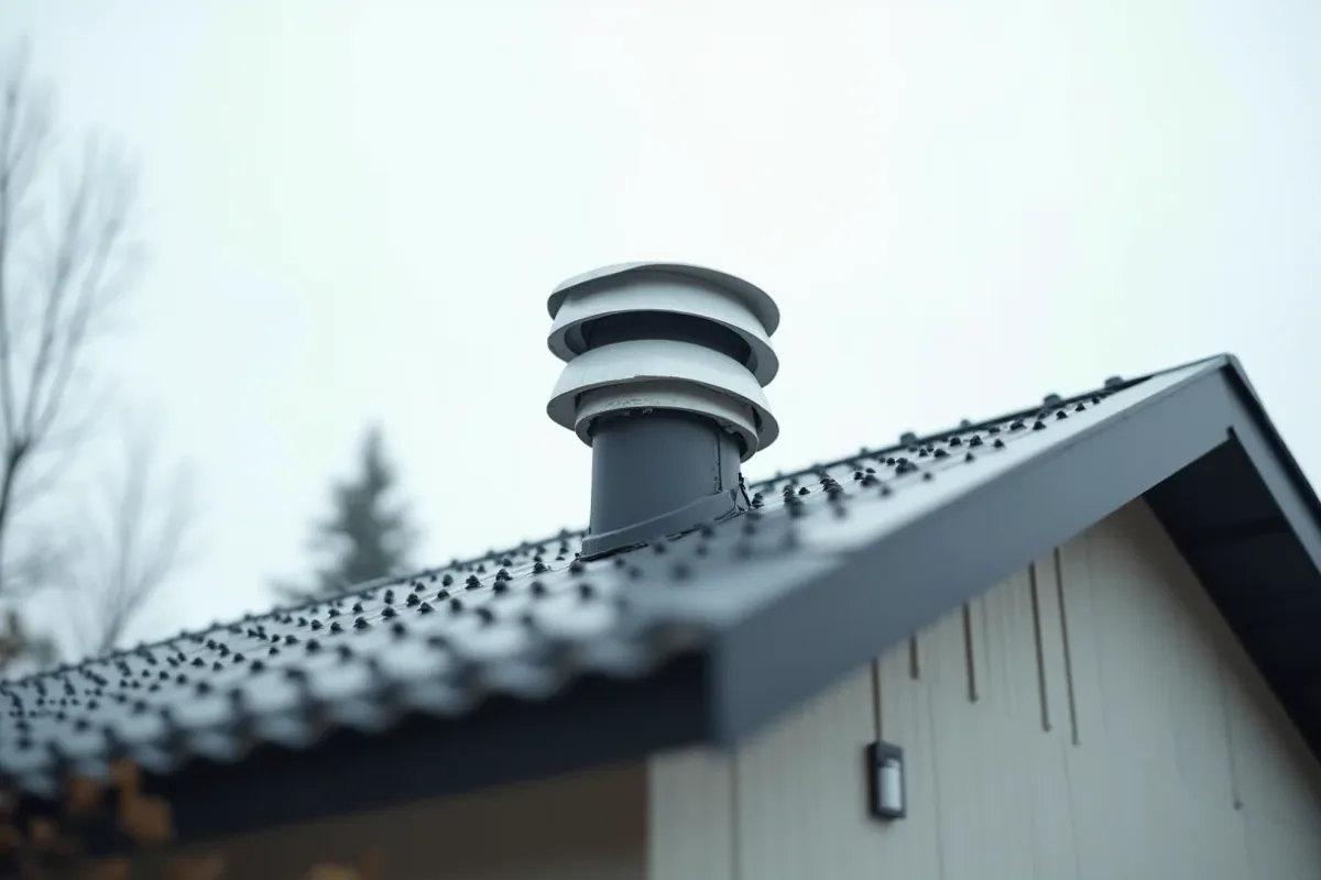 takventilation på ett hus