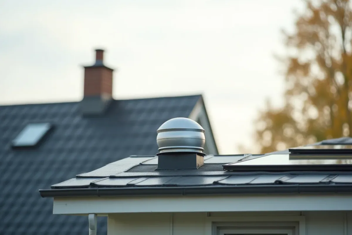 takventilation på ett hus