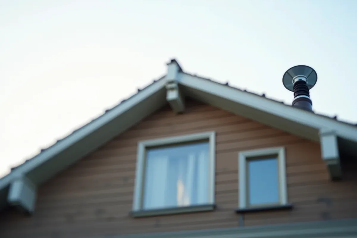 takventilation på ett hus