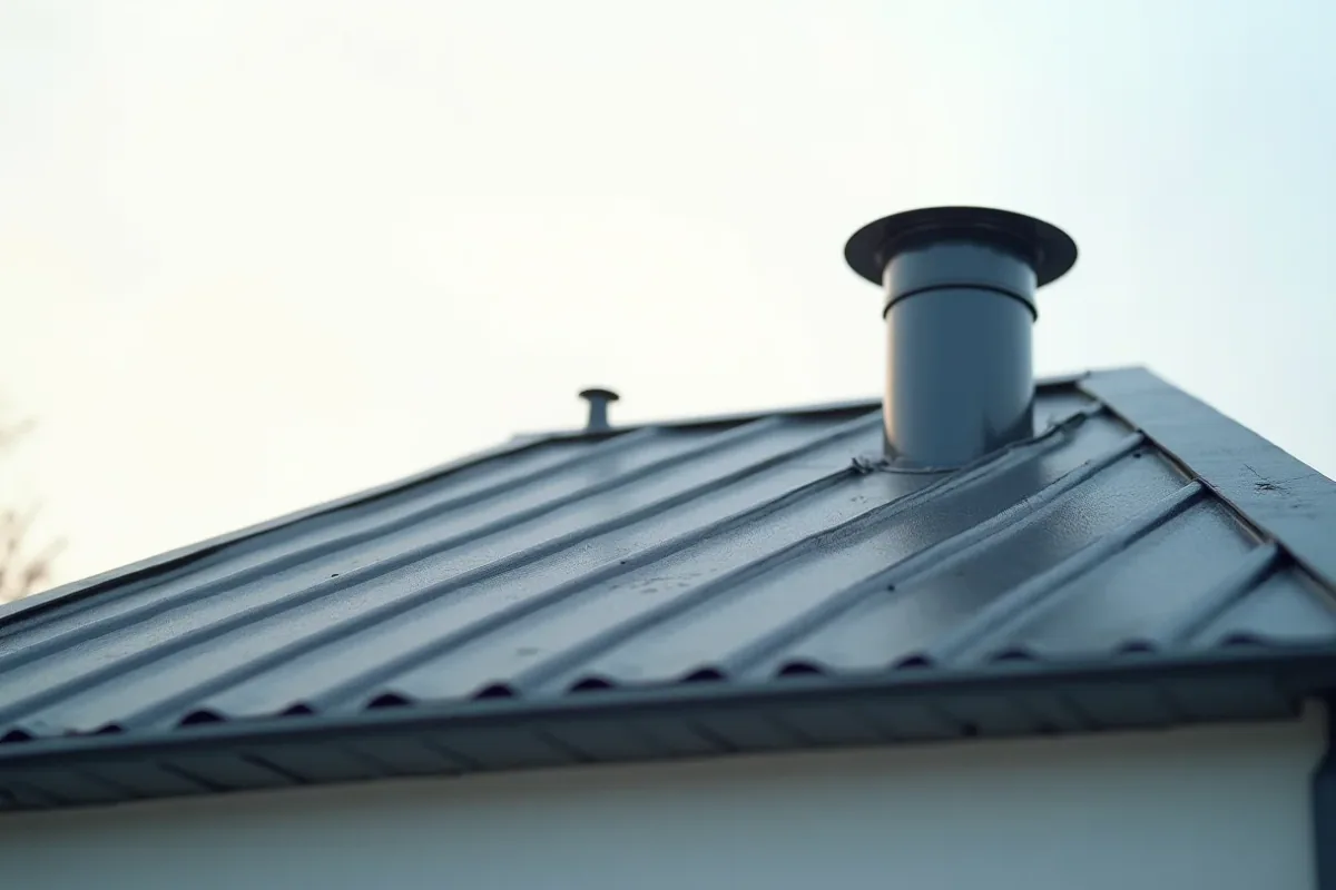 takventilation på ett hus