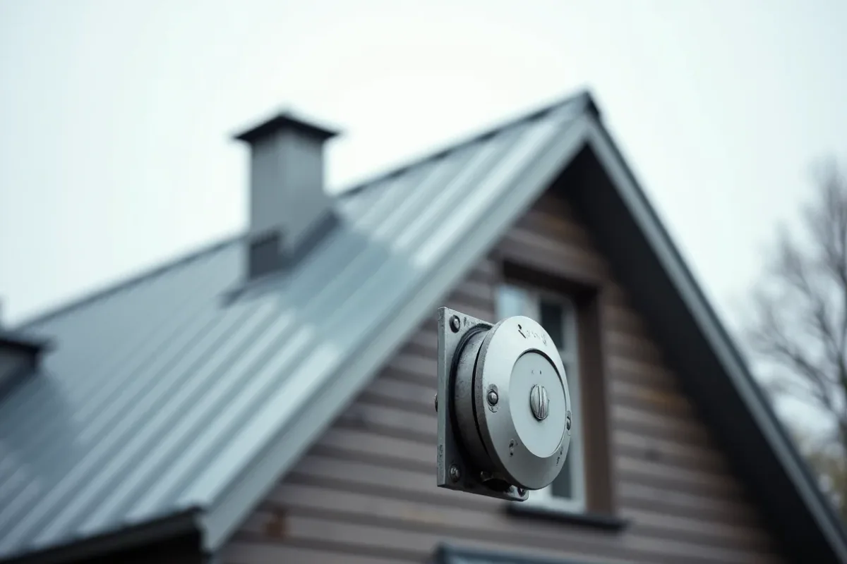 takventilation på ett hus
