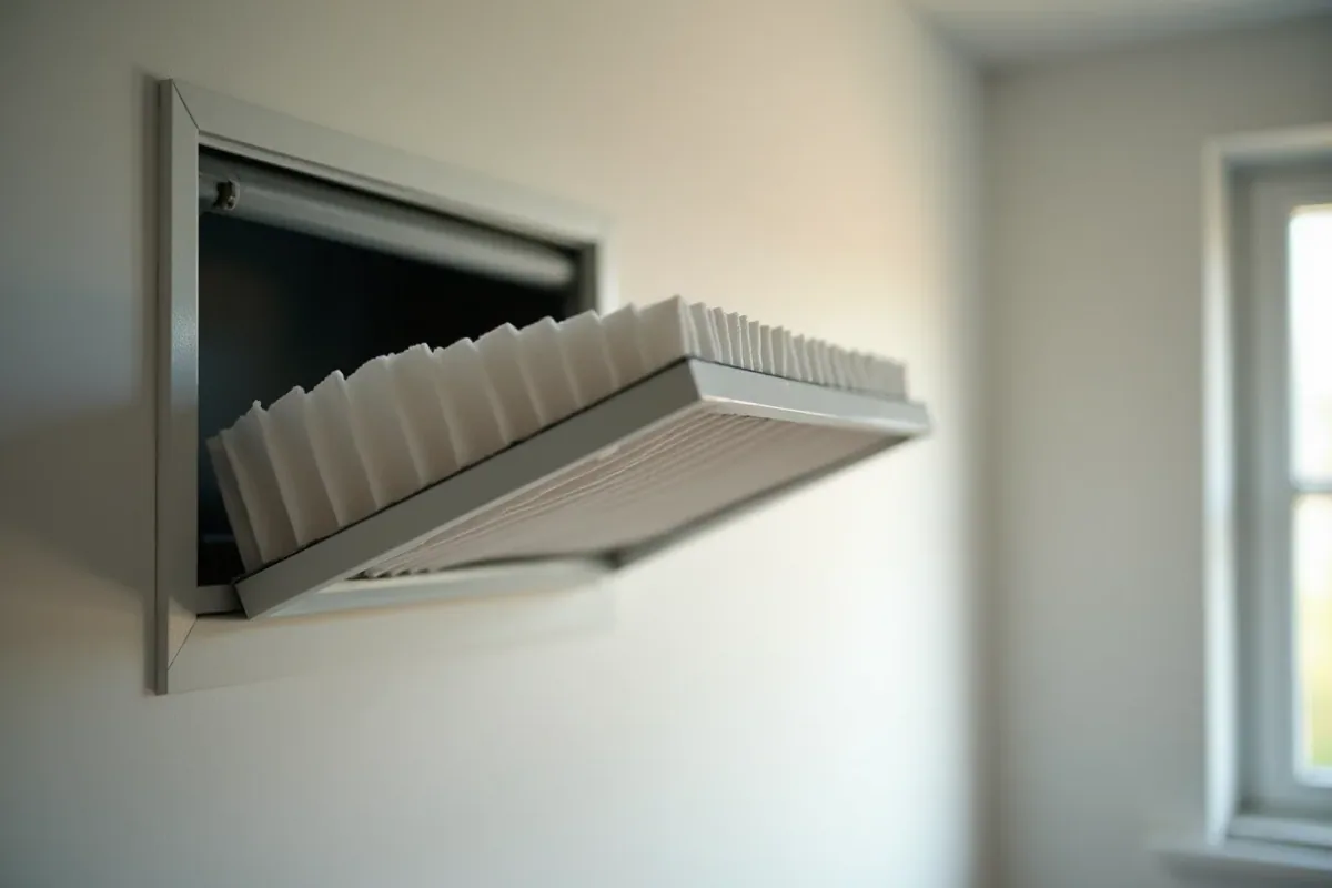 filterbyte i ventilationssystemets aggregat