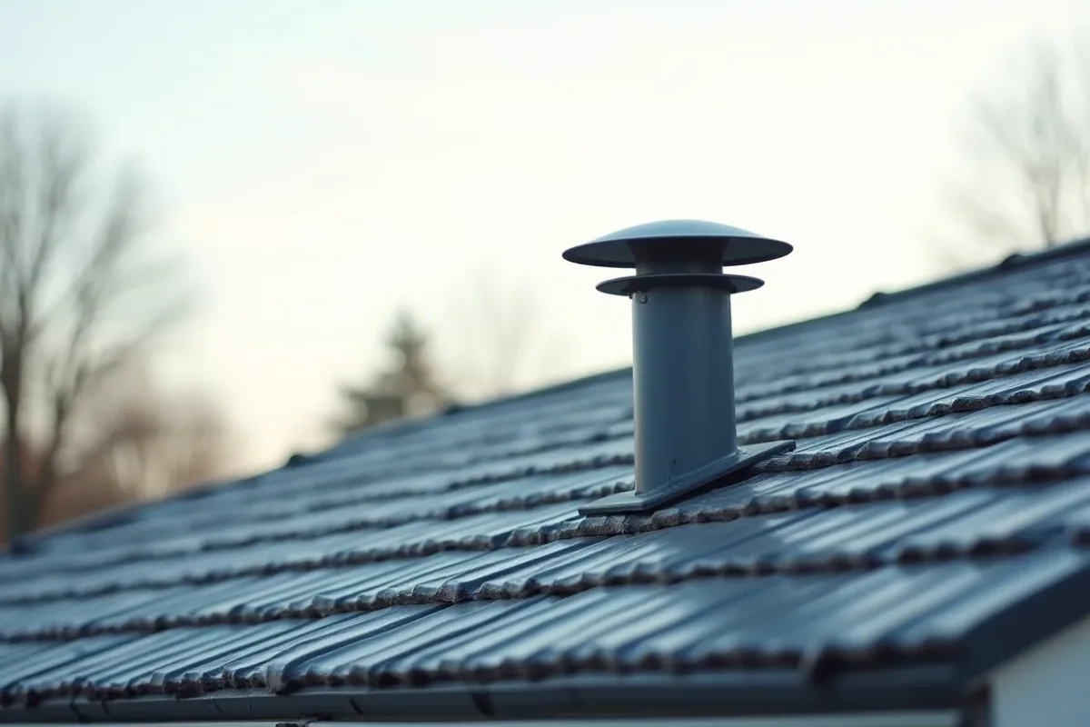 takventilation på ett hus