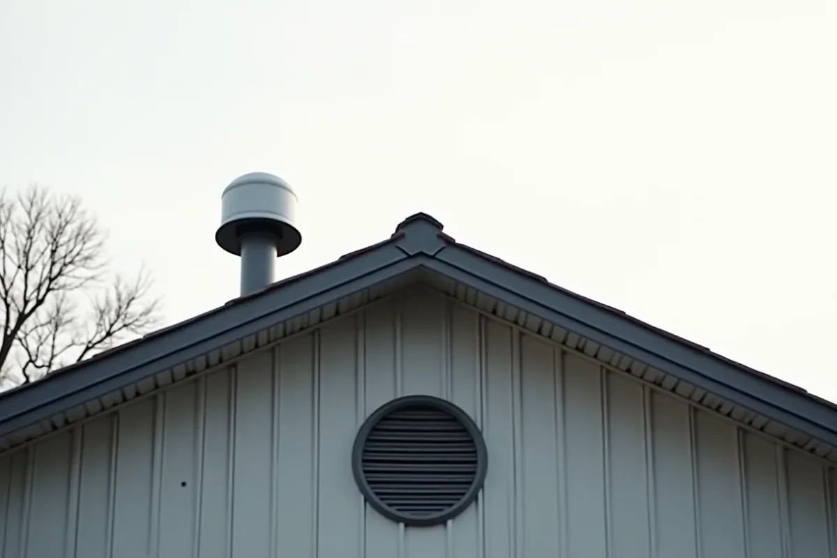 takventilation på ett hus