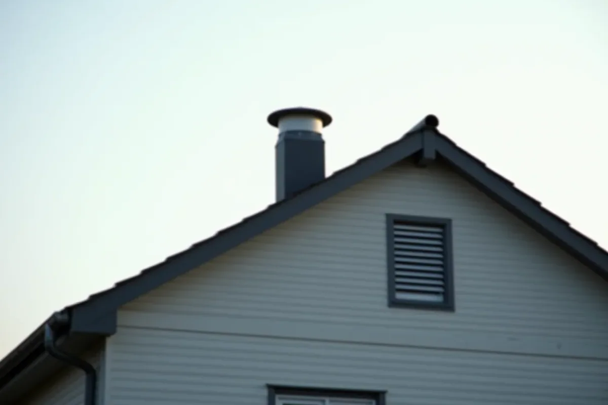 takventilation på ett hus