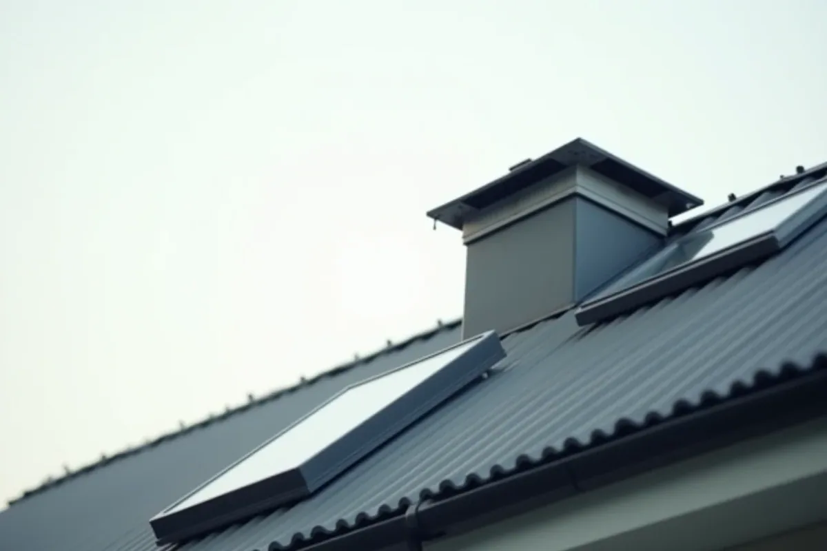 takventilation på ett hus